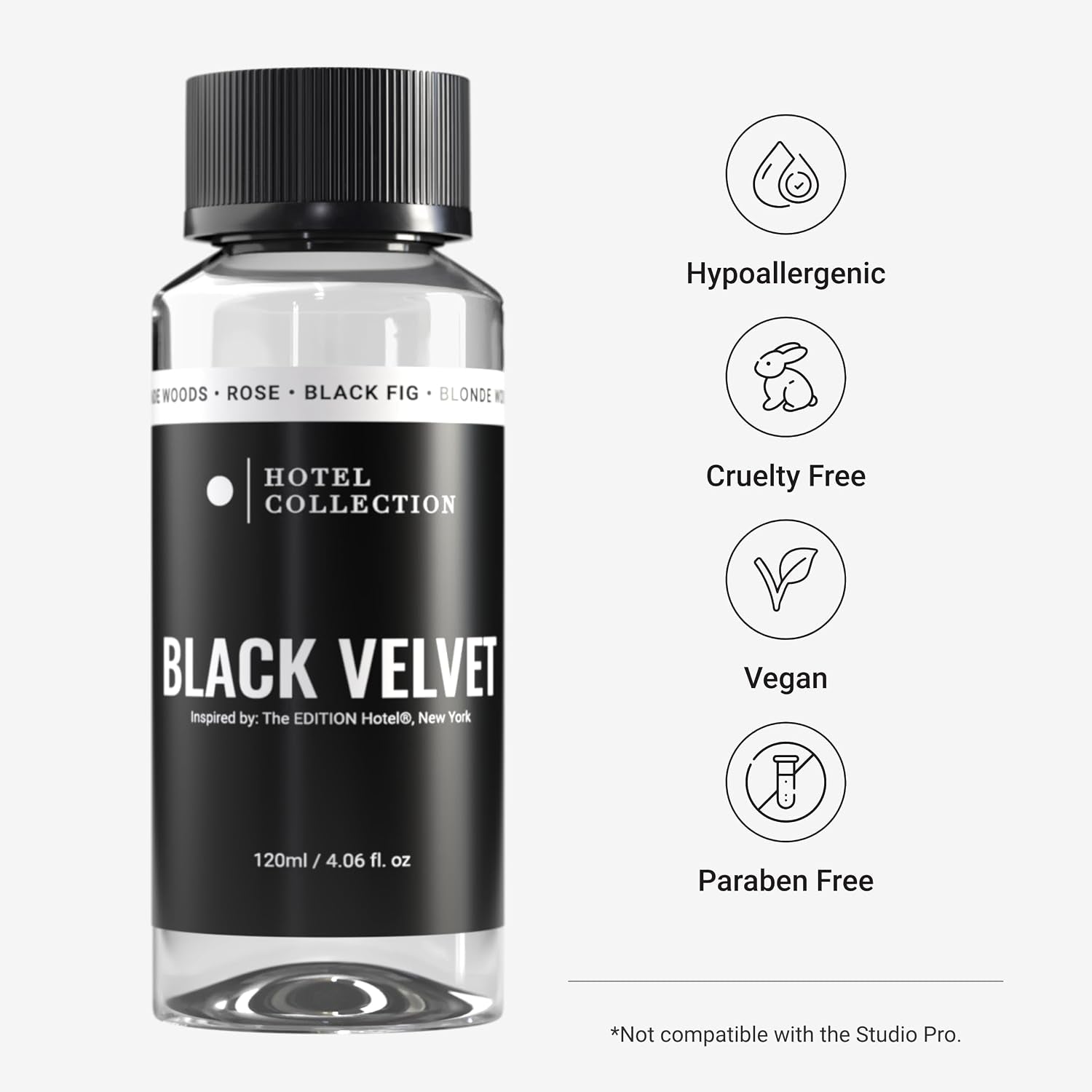 Hotel Collection - Black Velvet Fragrance Oil for Home Diffusers, 120 Ml