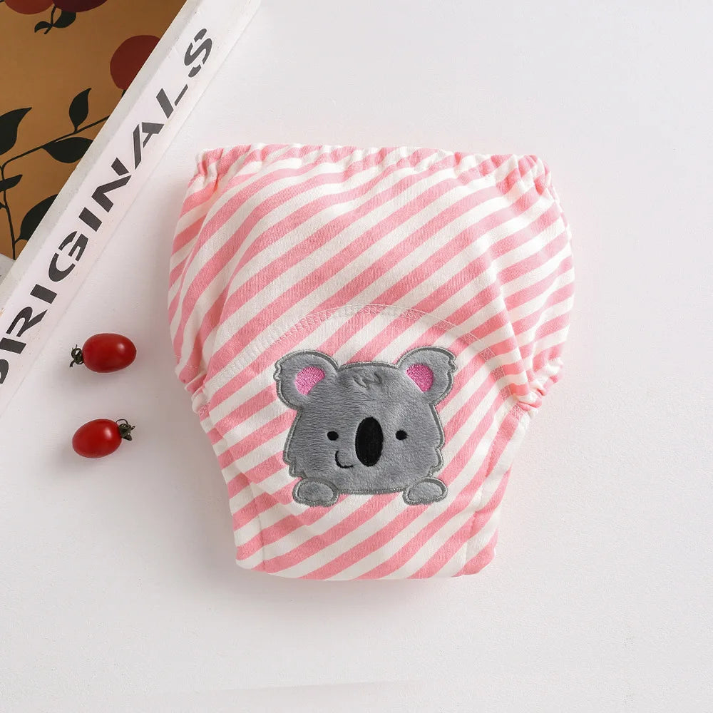 Cute Baby Waterproof Reusable Training Pants Cotton Baby Diaper Infant Shorts Nappies Panties Nappy Changing Underwear Cloth New