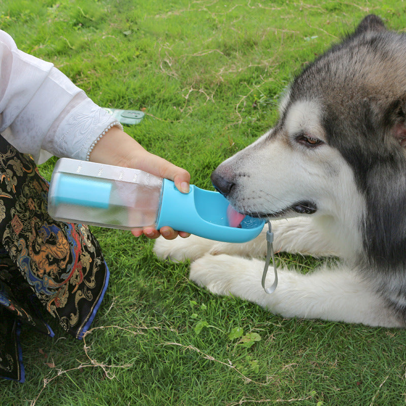 Bouteille d'eau portable pour chat et chien, distributeur de nourriture, abreuvoir, distributeur de crottes, 3 en 1, anti-fuite, multifonction, bouteille d'eau pour chien, produits pour animaux de compagnie