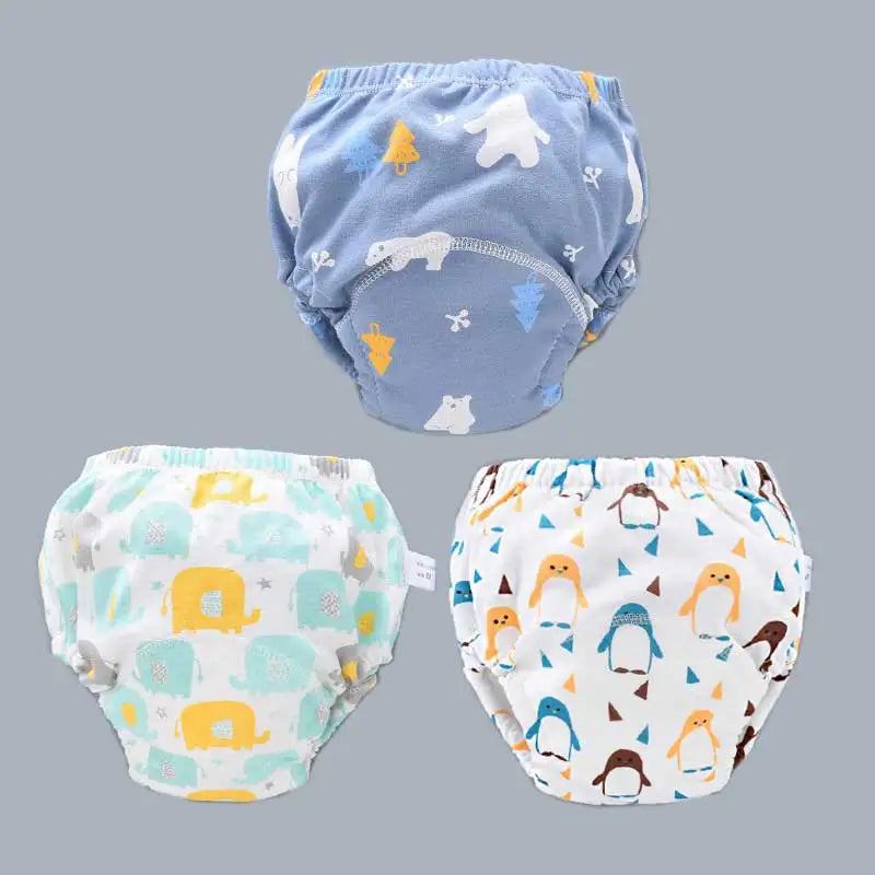 Baby Reusable Potty Training Pants Toddler Cotton Ecological Cloth Diaper Panties Waterproof Washable Nappies Boy Girl Underwear