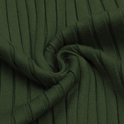Polo Shirts for Men Casual Long Sleeve Mens Shirts Zipper Ribbed Knit Shirt