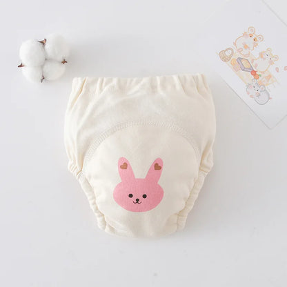 Cute Baby Waterproof Reusable Training Pants Cotton Baby Diaper Infant Shorts Nappies Panties Nappy Changing Underwear Cloth New