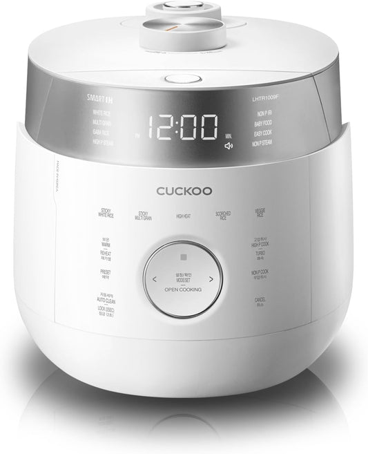 CUCKOO CRP-LHTR0609F | Rice Cooker 6 Cup (Uncooked) Twin Pressure Induction Heating Cooker | 16 Menu Options
