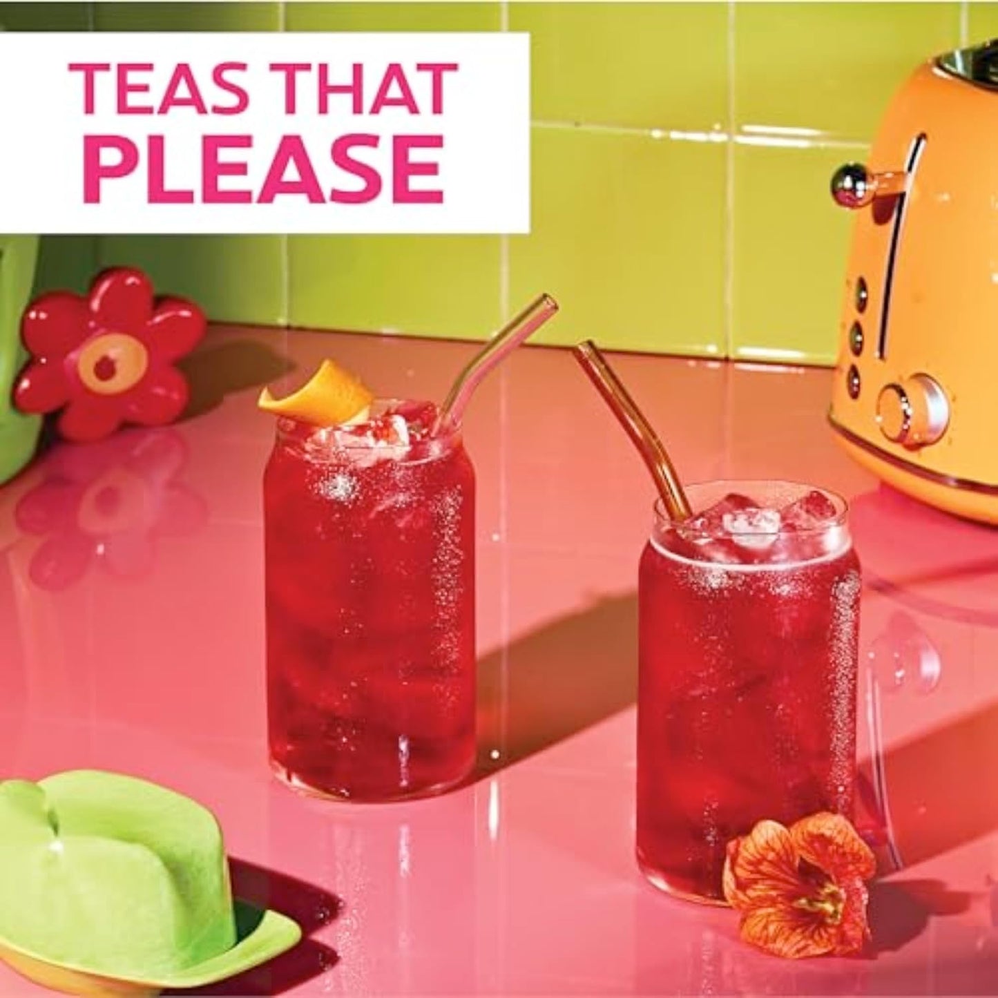 TAZO Iced Passion Concentrate, Herbal Fruit Tea, Caffeine Free, Easy-To-Serve for Everyday Refreshers and Mocktails, 32 Oz Carton (Pack of 2)