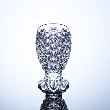 Mermaid Cup with Embossed Glass