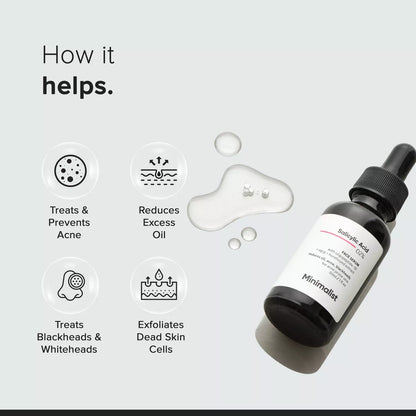 Minimalist Salicylic Acid 2% Face Serum - 1 Fl Oz