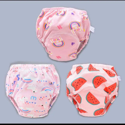 Baby Reusable Potty Training Pants Toddler Cotton Ecological Cloth Diaper Panties Waterproof Washable Nappies Boy Girl Underwear