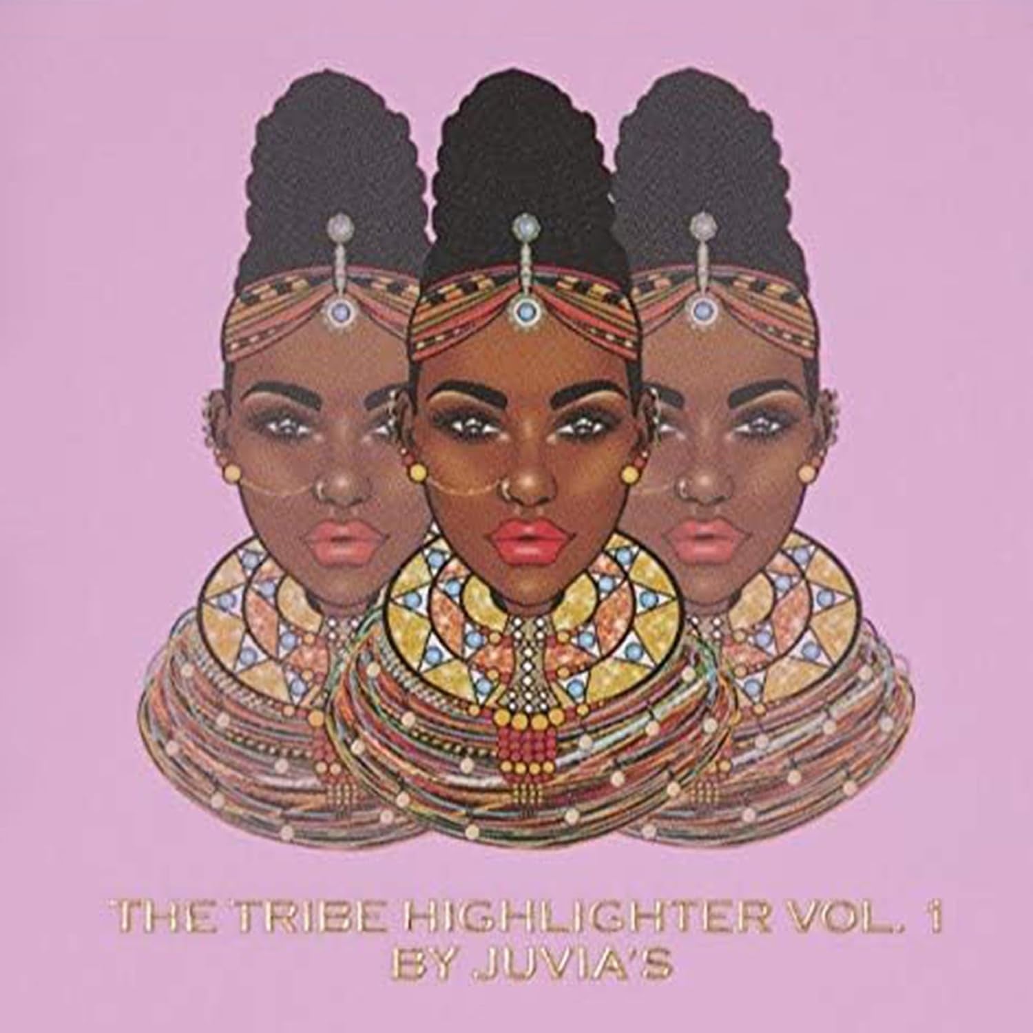 - Tribe Highlighter Vol. 1 - Glow Highlighter Face Makeup Powder - Shimmering Glow Finish Perfect for Cheekbones, Radiant Mineral Shimmer, Illuminating Powder