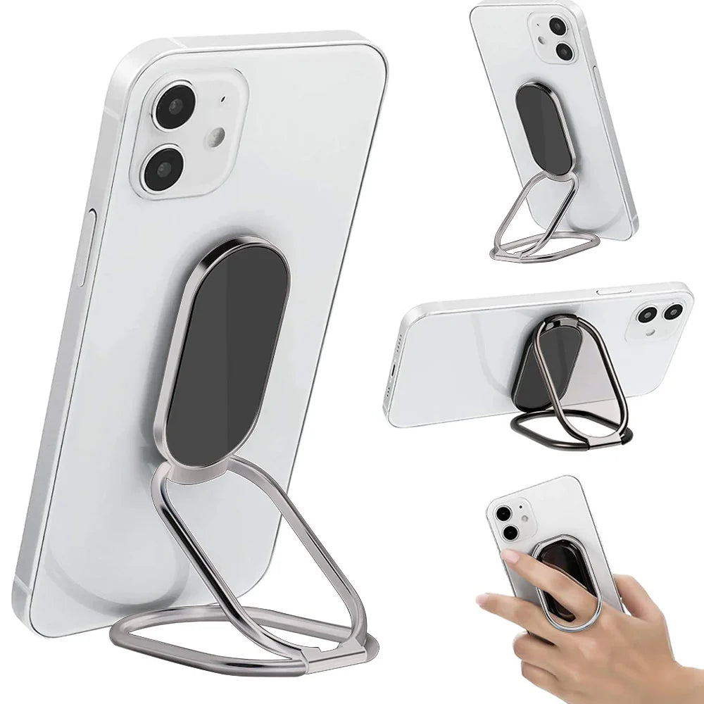 Ring Holder Multifunctional Rotatable Metal Folding Mobile Phone Holder Lazy Back Sticker Ring Buckle Holder Mobile Phone Tablet