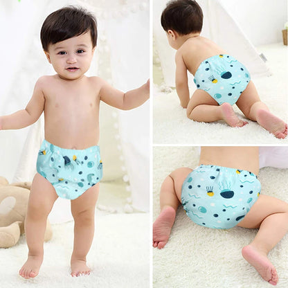 Baby Reusable Potty Training Pants Toddler Cotton Ecological Cloth Diaper Panties Waterproof Washable Nappies Boy Girl Underwear