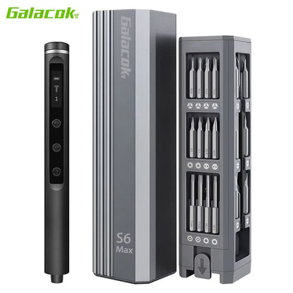 Glacok S6 MAX 5-Speed Torque Precision Electric Screwdriver Set DIY 3.7V Rechargeable Screwdriver Iphone Disassembly Repair Tool