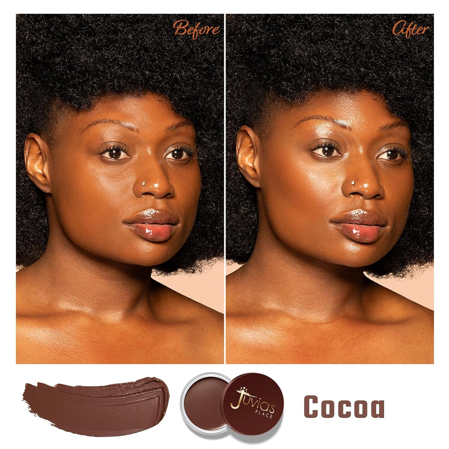 Bronzed Cream Bronzer - Cocoa, Matte Shimmer Finish Contour