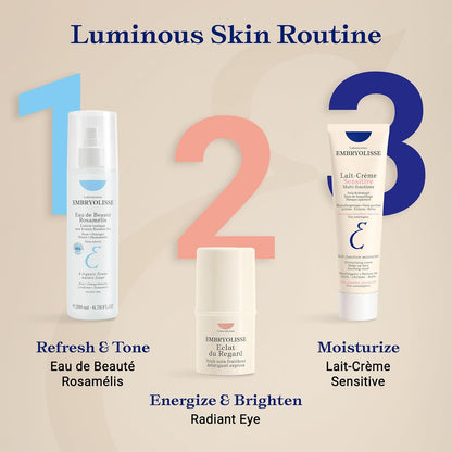 Embryolisse Lait-Crème Concentré Sensitive Face Moisturizer and Makeup Primer, Hypoallergenic Fragrance-Free Face Cream with Aloe Vera and Shea Butter