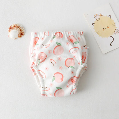 New Baby Waterproof Washable Training Pants Cartoon Cotton Baby Diaper Infant Shorts Nappies Panties Nappy Changing Underwear