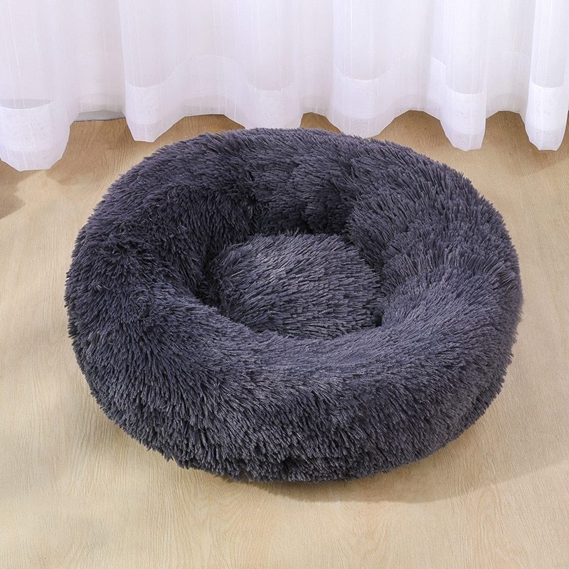 Lit pour chien super doux lavable en peluche longue niche pour animaux de compagnie sommeil profond maison pour chien tapis en velours canapé pour panier pour chien lit pour chat pour animaux de compagnie