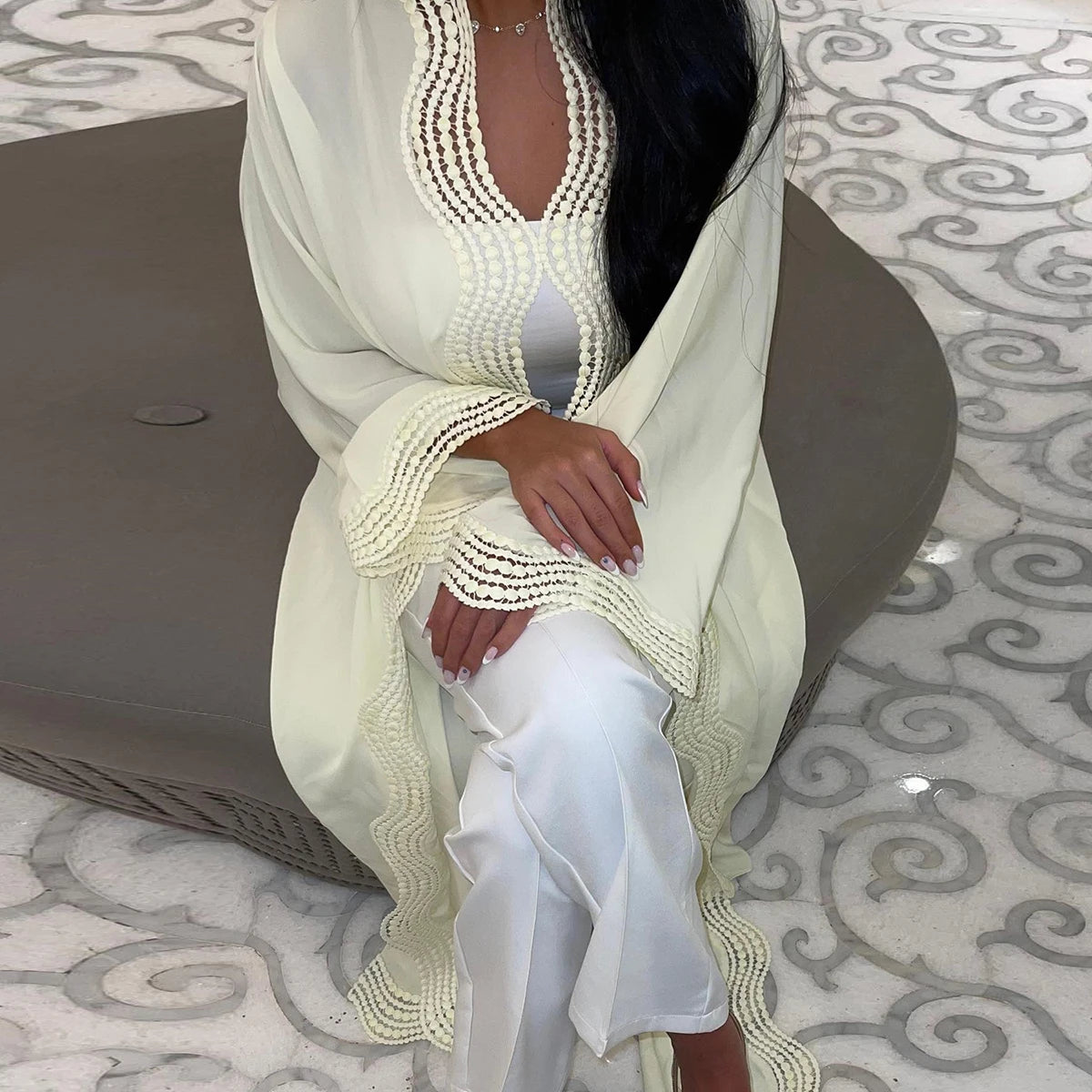 Plain Abaya Kaftan Robe