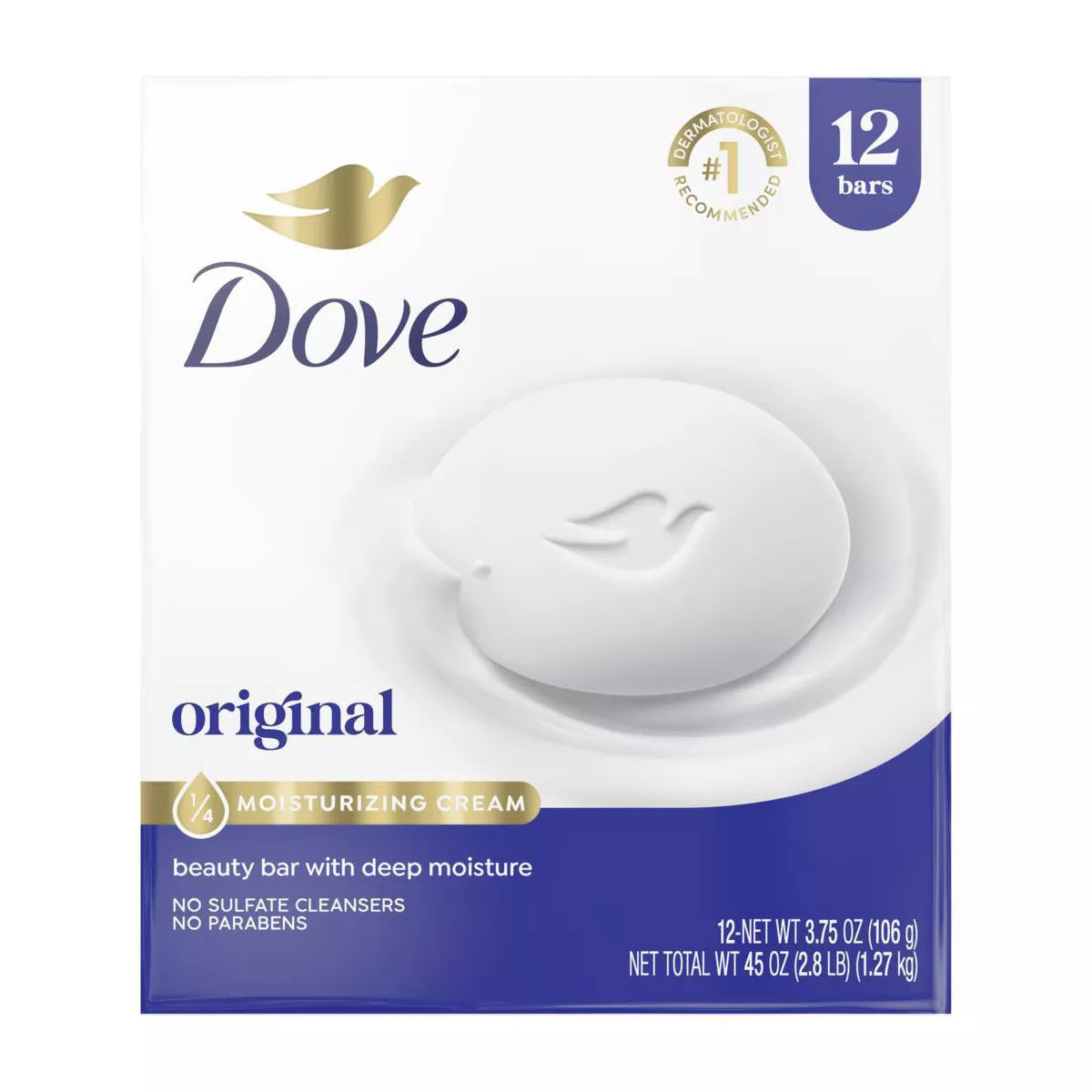 Dove Beauty White Moisturizing Beauty Bar Soap