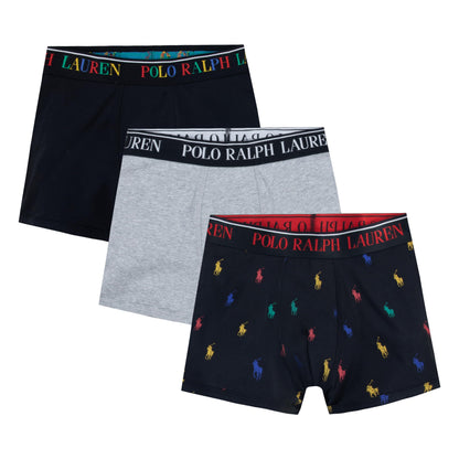 Polo Ralph Lauren 3-Pack Boxer Briefs Black Multi/Grey