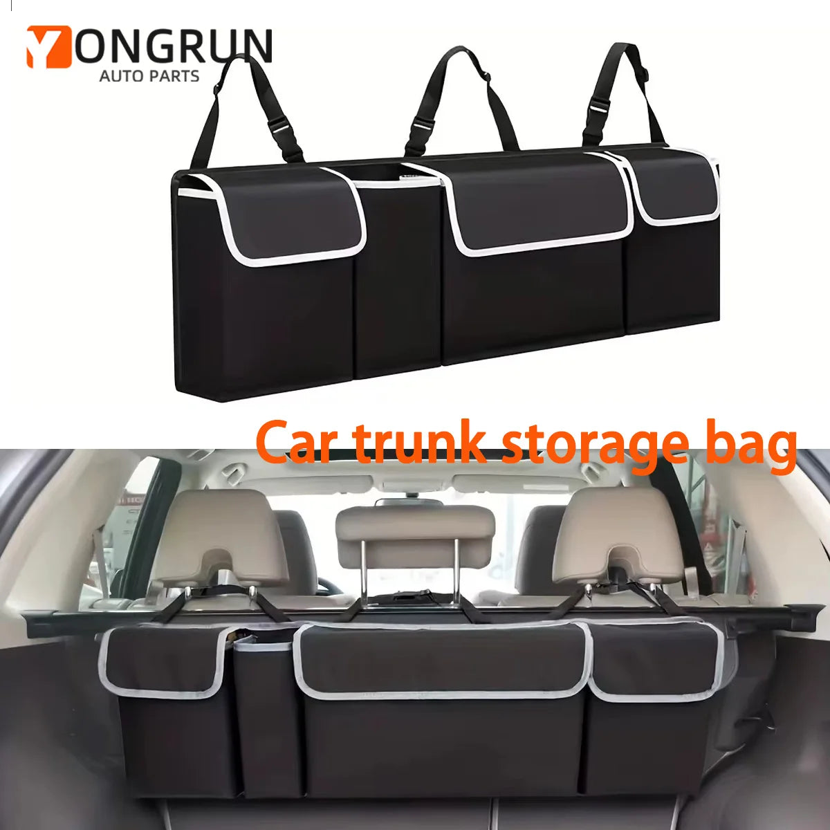YONGRUN Universal Car Interior Storage Bag Auto Seat Gap Organizer Pocket Hanging Holder for Phone Wallet Keys Small Items