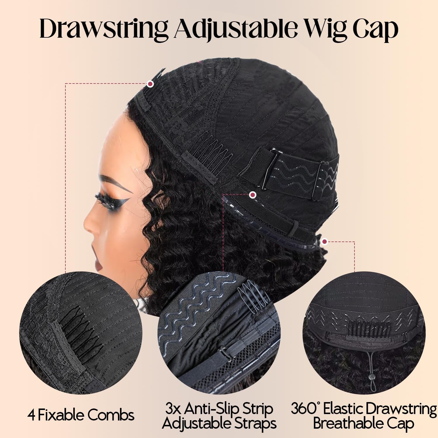 250% Density 20 Inch Burmese Curly Half Wig,100% Human Hair,[2-Year Life,210G], 3 in 1 Glueless Human Hair Half Wig Seamless Flip over Half Wigs for Black Women No Glue No Lace Curly Wig