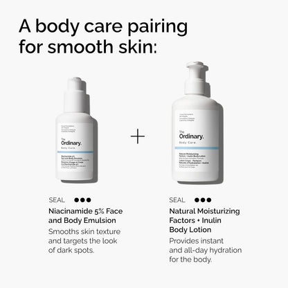 The Ordinary Niacinamide 5% Face and Body Emulsion, Dark Spot & Skin Tone Corrector, 3.4 Fl Oz