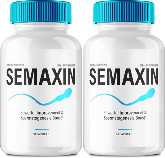Semaxin Capsules, Official Semaxin Supplement Pills, Overall Health and Wellness Reviews (2 Pack)