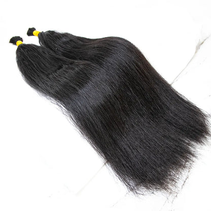 Double Drawn Burmese Wet and Wavy Human Braiding Hair