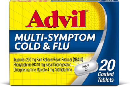 Cold & Flu, Ibuprofen 200Mg, Pain Relief, 20 Tablets