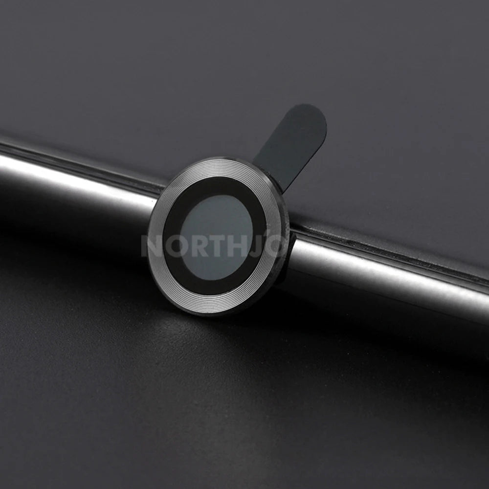 100Pcs for Iphone 15 Pro Max 14 13 12 11 plus Mini CD Style Metal Camera Lens Cover 3D Alloy Glass Screen Protector