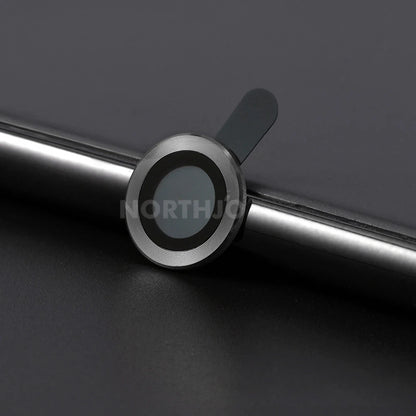 100Pcs for Iphone 15 Pro Max 14 13 12 11 plus Mini CD Style Metal Camera Lens Cover 3D Alloy Glass Screen Protector