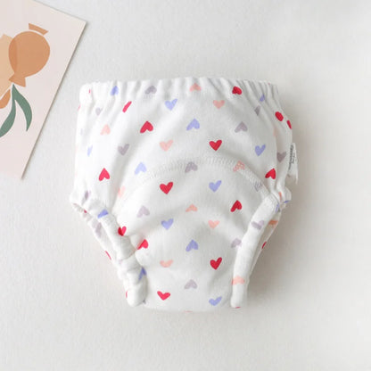 New Baby Waterproof Washable Training Pants Cartoon Cotton Baby Diaper Infant Shorts Nappies Panties Nappy Changing Underwear