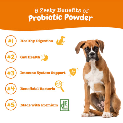 Probiotic Powder Pumpkin Flavor Dog Supplement, 150G