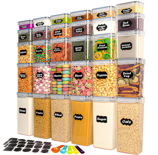 30-Pack Airtight Food Storage Containers