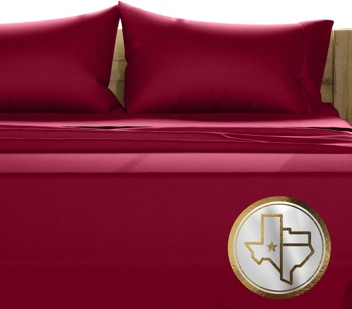 100% Egyptian Cotton Sheets Queen Size - 1500 Series High Thread Count Queen Bed Sheets Set (4 PC, Burgundy), 17" Deep Pocket Luxury Hotel Bedding Set - Couture Comfortin' Collection