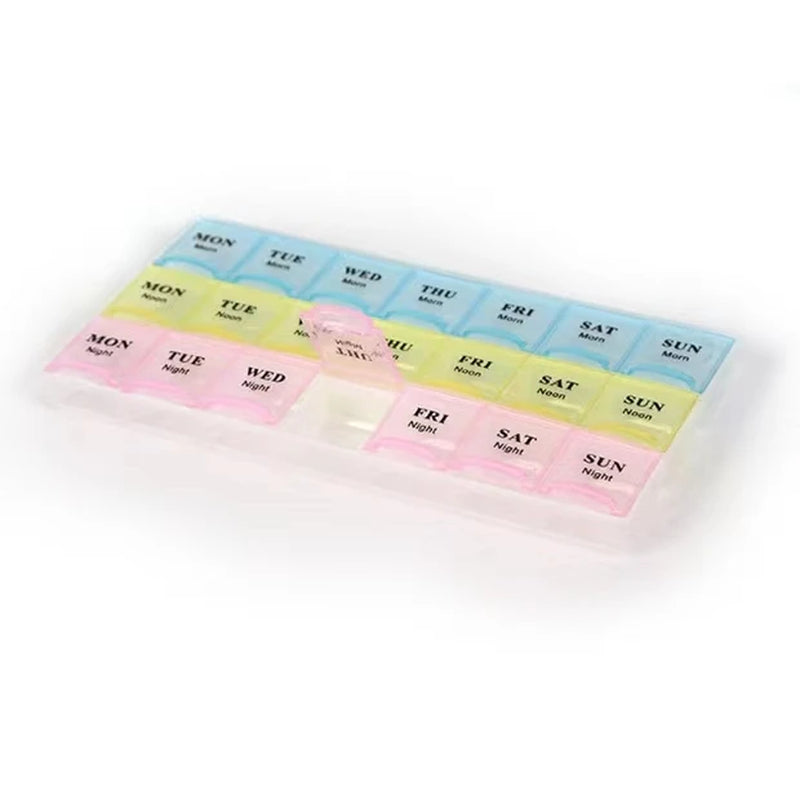 1Pc Large Medicine Box, 28 Grids and 21 Grids Pill Storage Case, Portable Medicine Box, Ornament Box