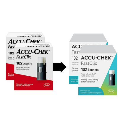 Fastclix Diabetes Lancets for Blood Glucose Testing, 204 Count