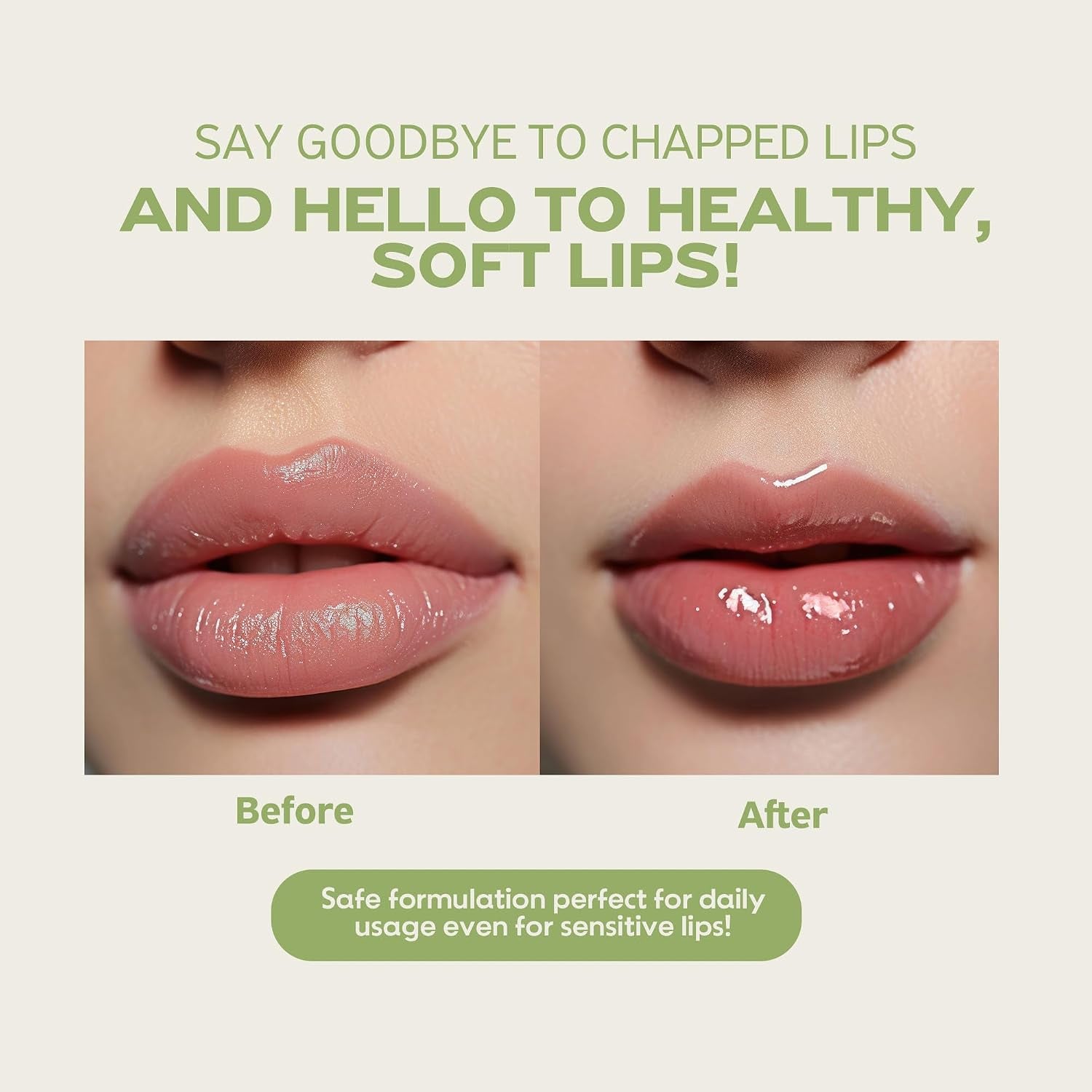 Avocado Cica Relief Vegan Lip Balm, Hydrating & Moisturizing Organic Korean Lip Balm Made with Shea Butter & Centella Asiatica for Soft & Smooth Lips (0.33 Fl Oz)