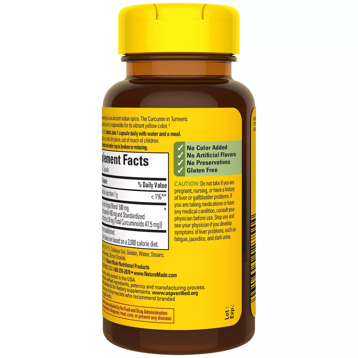 Nature Made Turmeric Curcumin Capsules