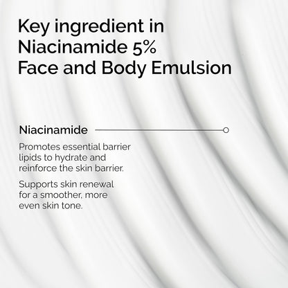 The Ordinary Niacinamide 5% Face and Body Emulsion, Dark Spot & Skin Tone Corrector, 3.4 Fl Oz