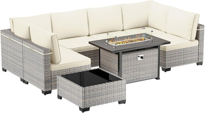 Outdoor PE Wicker Rattan Modular Patio Sectional Sofa Set