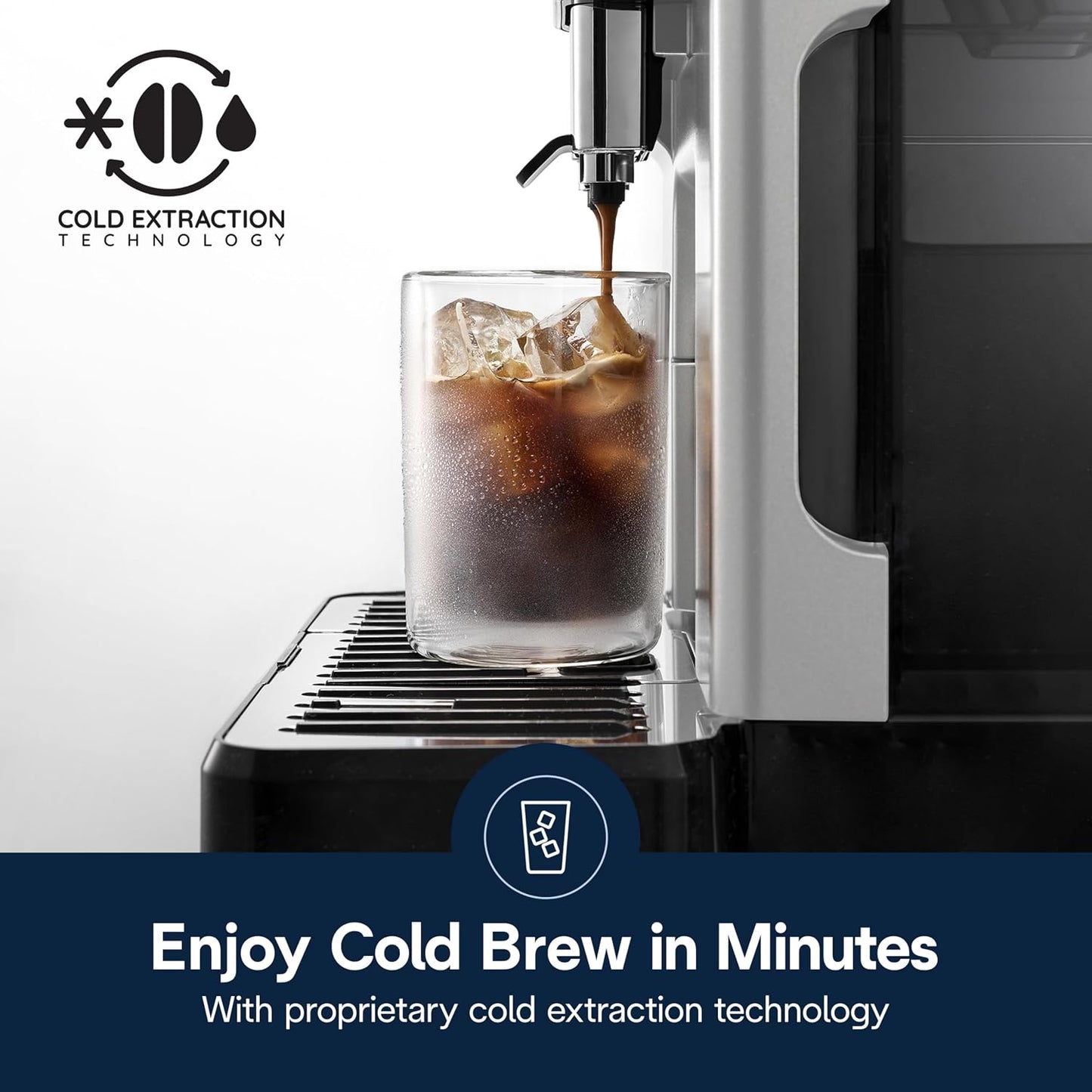 De'Longhi Eletta Explore Espresso Machine with Coffee Grinder, Milk Frother | #1 Worldwide Espresso Machine Maker, 50+ One-Touch Recipes, Travel Mug, Hot & Cold Frother, Built-In Grinder, 4 User Profiles