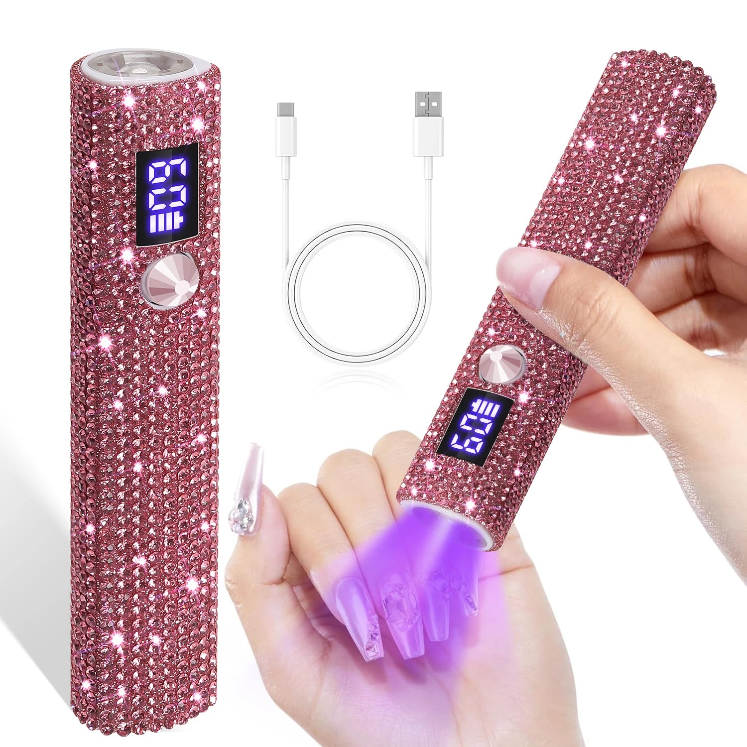 Portable Quick Dry Nail Dryer Machine Mini UV LED Nail Lamp for Home Salon Tools Professional Nail Phototherapy Flashlight Pen
