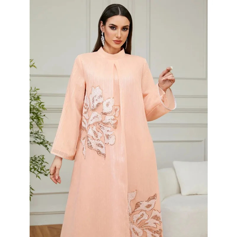 Luxury Abaya Diamond Caftan Dress