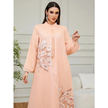 Luxury Abaya Diamond Caftan Dress