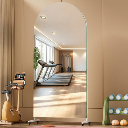 Architectural Full-Length Mirror Wheeled