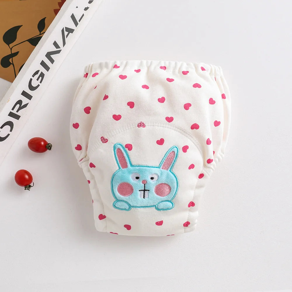 New Baby Waterproof Washable Training Pants Cartoon Cotton Baby Diaper Infant Shorts Nappies Panties Nappy Changing Underwear