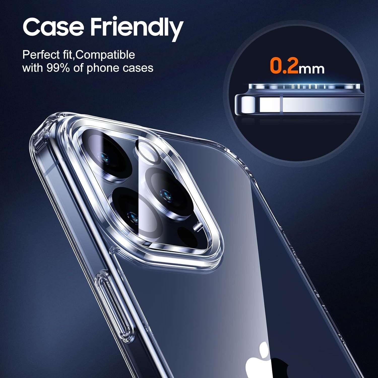 4X for Iphone 17 16 15 14 13 12 11 Pro Max Tempered Glass Camera Lens Protectors