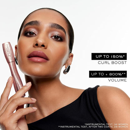 Lancôme Curl Goddess Mascara – Volumizing & Curling Mascara - 01 Black | Volume Mascara for Dramatic Lashes - 1.5X Curl Boost, +800% Volume, 30H Hold - Clump-Free, Weightless & Fanned-Out Lashes