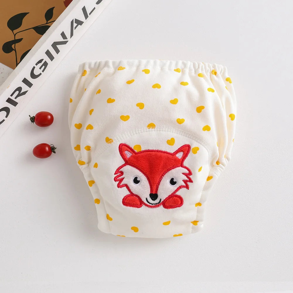 Cute Baby Waterproof Reusable Training Pants Cotton Baby Diaper Infant Shorts Nappies Panties Nappy Changing Underwear Cloth New