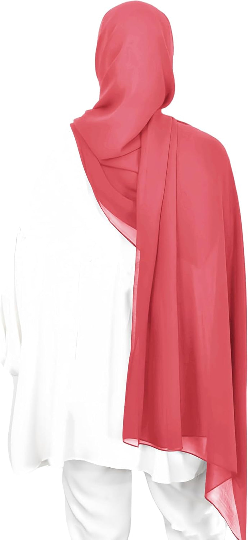 Premium Chiffon Hijab Head Scarf Shawl Wrap for Muslim Women Lightweight